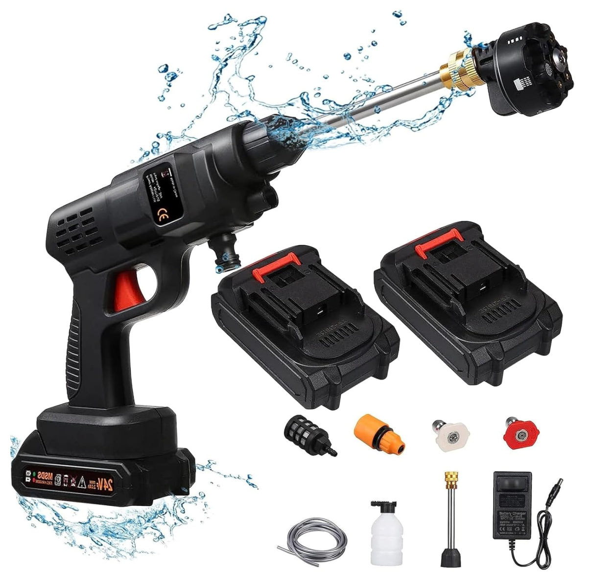 Hidrolavadora 6 chorros mas accesorios