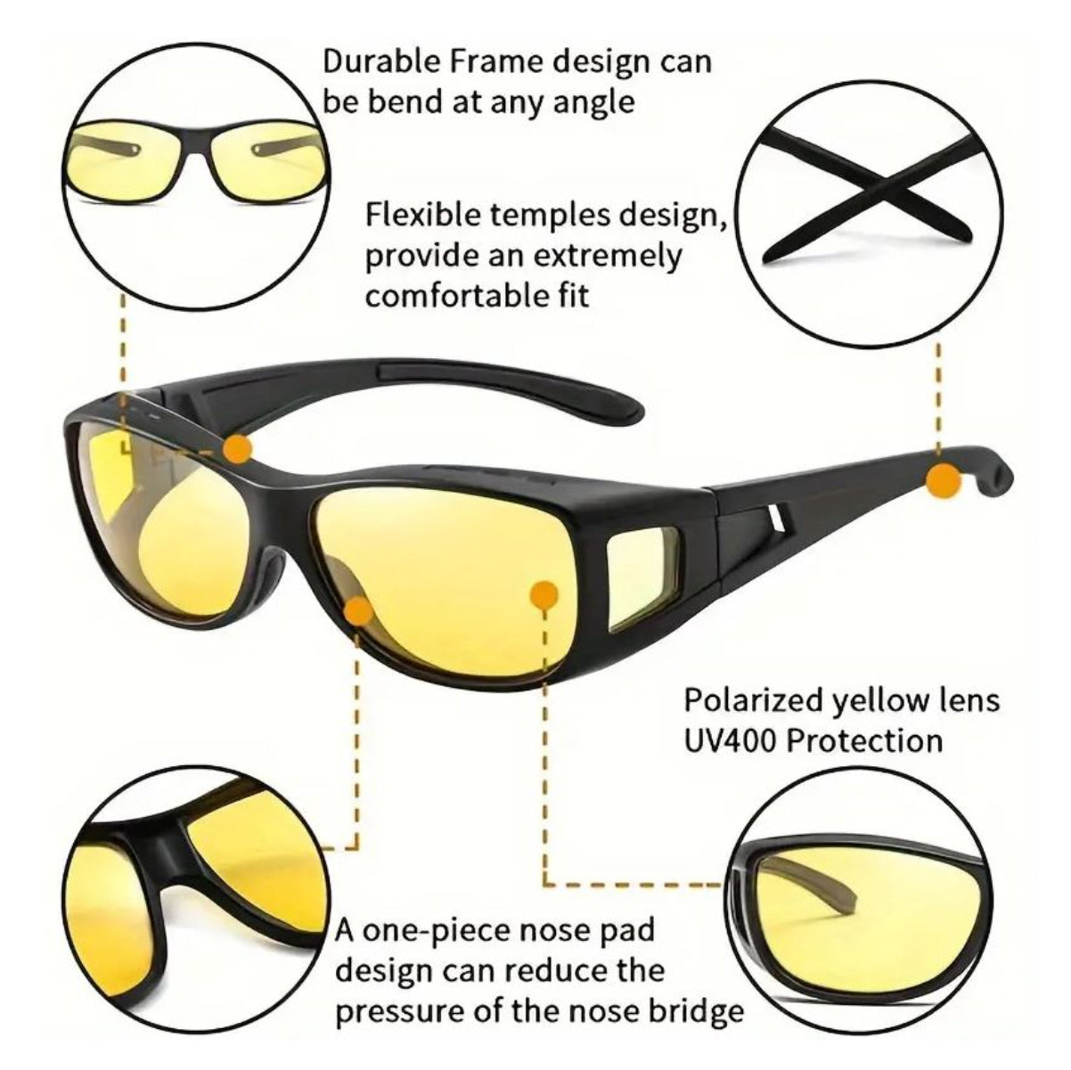 Gafas Hd Vision Filtro Uv Dia y Noche