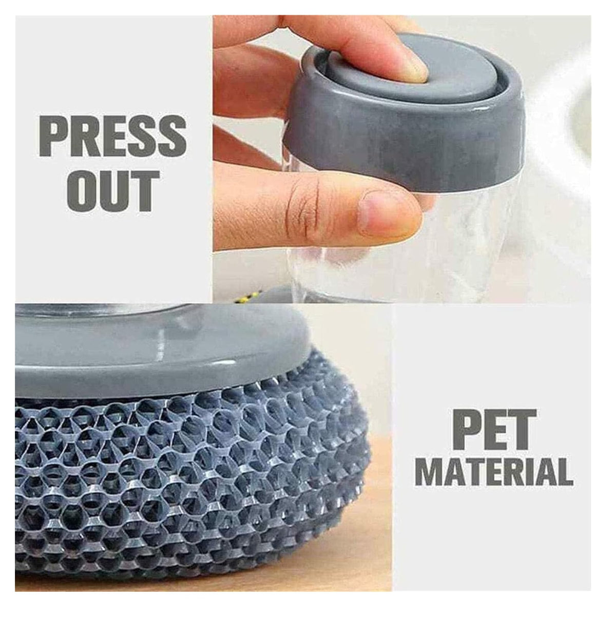 Cepillo Dispensador Jabón Loza Brillo